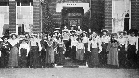 The Crippleage, The Blind and Crippled Girls Holiday Home, The Flower Village, Clacton-on-Sea, Essex. c.1910.